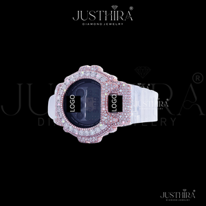 Indian Manufactured Moissanite Diamond <b>Watch</b> Fully Iced Design <b>Waterproof</b> Stainless Steel Luxury Wristwatch Available For Sale - Product Image 4