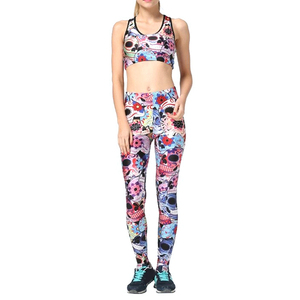Wholesale New Style Women High Waist Full Length Breathable Seamless Spandex/Nylon Solid Yoga <b>Leggings</b> Back V <b>Shape</b> Gym Fitness - Product Image 1