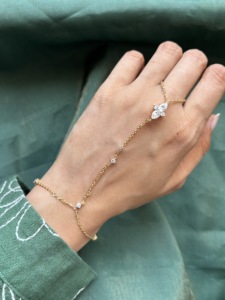 แหวนเพชร ทองคำขาว 14k มอยส์ซาไนต์ทรงรีและทรงมรกต เครื่องประดับหรูหรา ความงดงามเหนือกาลเวลา ระยิบระยับ ทนทาน ทันสมัย - Product Image 5