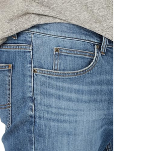 Shorts de Mezclilla Personalizados para Hombre, Color Azul Claro, Estilo Casual, Corte Recto, Lavado, para Uso Diario - Product Image 4