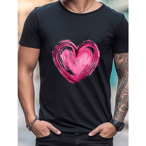 La t-shirt di san valentino da uomo in cotone 100% festeggia con stile - Product Image 4