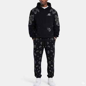 Chándal de Invierno de Alta Calidad, Transpirable y Ligero con Pedrería para Hombre, Sudadera con Capucha de Manga Larga y Pantalones Cómodos para Uso Casual al Aire Libre - Product Image 2