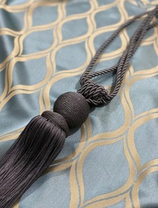 Curtain Tie Backs: Natural Rope & Cotton Tassel <b>Tiebacks</b> - Product Image 2