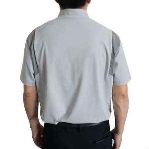 Polo de golf et de tennis pour hommes, personnalisé, respirant, extensible dans les quatre sens, décontracté, pour le sport et les affaires, avec fermeture éclair quart de tour, vente en gros - Product Image 6