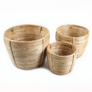 Macetas de ratán hechas a mano para plantas, jardinera tejida, cesta de flores, tamaños personalizados y logotipo - Product Image 6