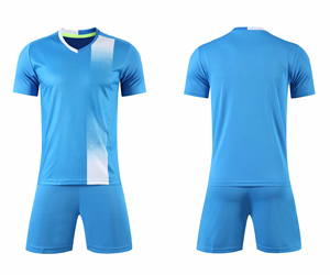 Maillots de football unisexes de haute qualité, ensemble uniforme de football 100% polyester, séchage rapide, protection UV, confortables - Product Image 1