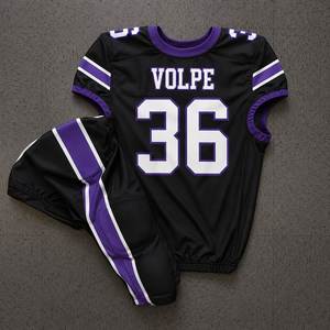 Ensemble de maillot de football américain pour hommes avec pantalon long jusqu'aux chevilles, impression par sublimation à transfert thermique, taille élastique, logo personnalisé du nom de l'équipe - Product Image 4