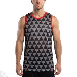 Fabricant de maillots d'entraînement de basketball en mesh personnalisés, uniforme d'équipe de basketball personnalisé, maillot de sport sans manches OEM - Product Image 2