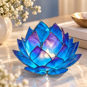 Handmade Capiz Shell <b>Candle</b> Holder Decorative Object Pearlescent Tealight Holder Home Table Decor Wholesale - Product Image 3