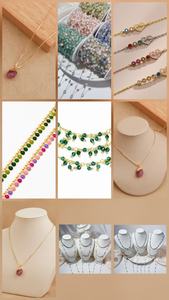 Chaînes de perles en cristal pastel en vrac, plaquées or, faites à la main, petites perles, motif animal, chaîne de chapelet pour la fabrication de bijoux - Product Image 3