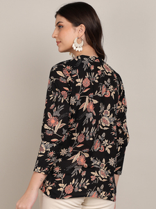 Camisa de Mujer de Corte Regular, Informal y para Oficina, Estilo Moderno Informal, Estampado Floral, Precio al por Mayor por Proveedor - Product Image 6