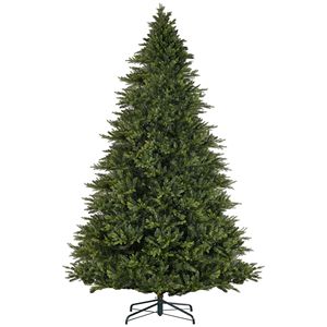 Albero di Natale Artificiale Pre-Illuminato da 210 cm con Supporto Pieghevole per Decorazioni Natalizie Casa e Ufficio - Product Image 1