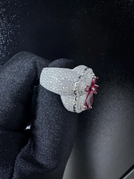 Bague Main de Fatma en Argent 925 Sterling, Or Rose/Jaune, sertie de Moissanite, style Hip Hop, bijou de déclaration pour femme, classique