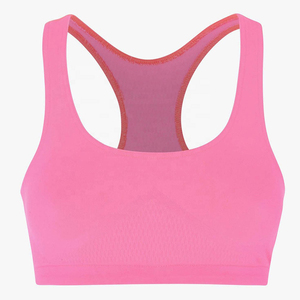 Soutien-gorge de sport dos nageur vert lime pour femme, sans armatures, coupe 3/4, séchage rapide, respirant, lavable en machine, toutes saisons, couleur unie - Product Image 2