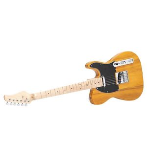 GTL Transparent Yellow Electric Guitar with Maple Fingerboard and SS Pickup - Product Image 4