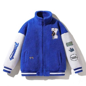 Wholesale OEM New Arrival Latest Custom Wool & Leather Cool Style Fleece Winter Varsity <b>Jackets</b> <b>Baseball</b> Bomber Letterman <b>Jacket</b> - Product Image 4