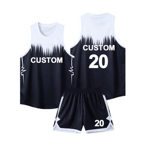 Conjunto de Uniforme de Baloncesto Reversible para Adultos, Impresión por Transferencia de Calor, Malla Elástica, Sin Mangas, Secado Rápido, Antibacteriano - Product Image 5