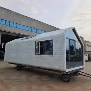 ready made portable 40 ft triangle prefab houses low cost wall cladding villas ship container homes
