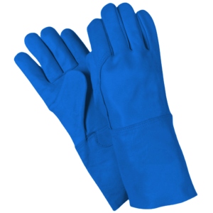 Gants de travail en cuir de vachette grainé de qualité supérieure, résistants à l'abrasion et à la chaleur, réfléchissants, pour soudage TIG - Product Image 4