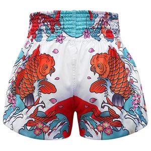 Pantalones Cortos de Boxeo Unisex Personalizados al por Mayor, Sublimados, para Jiu Jitsu y Artes Marciales, con Aberturas Laterales de Satén, Ligeros, Fabricación OEM, Venta al por Mayor - Product Image 3