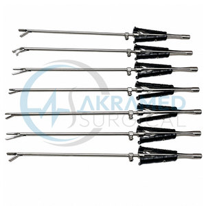 Akramed Surgical DeBakey Vascular Clamp Curved Atraumatic Jaws <b>Titanium</b> Coated Angled Shanks CE Certified Surgical Instrument - Product Image 2