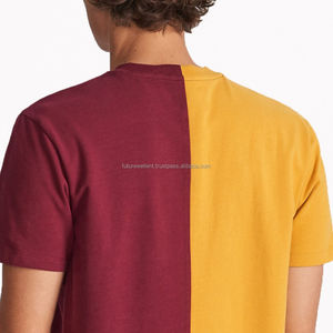 100% T-shirt vintage confortable en pur coton pour hommes Polyvalent Simple Crew Fitness Crew avec logo personnalisé et options multicolores - Product Image 2