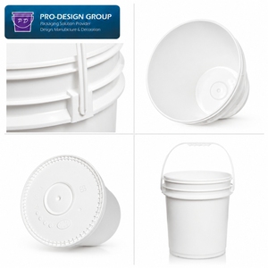 Heavy Duty 5 Gallon Waterproof <b>Putty</b> Bucket Customizable Screen Printed <b>Plastic</b> Pail with Tear Strip Lid for Elastic Mastic - Product Image 4