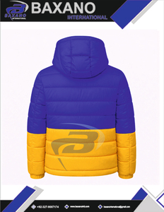Blouson d'hiver chaud à capuche bleu et jaune de la sororité Sigma Gamma Rho, style streetwear, avec logo frontal et design grec personnalisé pour sororité - Product Image 5