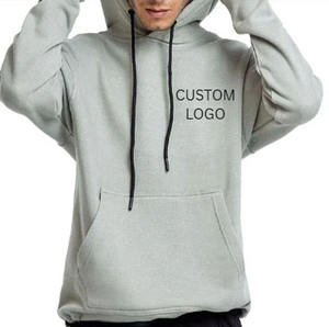 เสื้อฮู้ดผู้ชายขายดี ผ้าฝ้ายฟลีซ มีเชือกผูก - Product Image 3