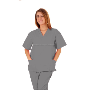 Uniforme de gommage médical de mode pour femmes de vente chaude haut enveloppant, vêtements de travail de style veste, vêtements de sécurité en tissu doux - Product Image 1