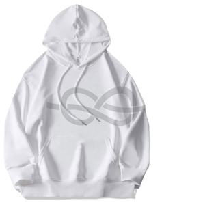 Sweat à capuche léger pour homme avec poche, blanc, épaules tombantes, sublimation premium vierge pour impression personnalisée, commandes en gros - Product Image 1