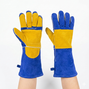 PRISAFETY Gants de soudeur en cuir de vachette et peau de daim, renforcés, pour soudage TIG – Meilleure vente - Product Image 1