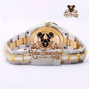 นาฬิกาแฟชั่นคริสตัลควอตซ์ประดับมอยส์ซาไนต์ระยิบระยับ - Product Image 6