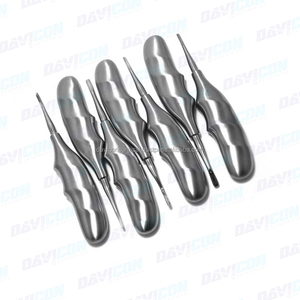 Ensemble d'élévateurs radiculaires en acier inoxydable de haute qualité avec poignée anatomique, instruments chirurgicaux pour l'extraction dentaire - Product Image 6