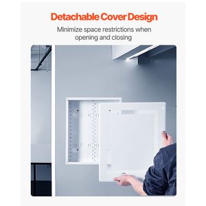 Kit Scatola di Gestione Cavi da Incasso a Parete da 17 Pollici, Contenitore Strutturato per Cavi e Accessori Multimediale con Accessori per la Gestione dei Cavi - Product Image 3