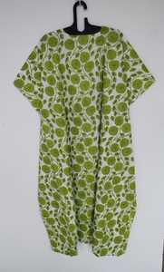 Vestido Kaftán de Algodón con Estampado Floral Hecho a Mano, Ligero, Maxi, para Playa, Estilo Boho, Ropa de Verano - Product Image 3