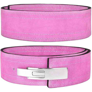 Ceinture de musculation de haute qualité, 100% cuir véritable, couleur unie, pour la musculation, le fitness et la gym. - Product Image 1