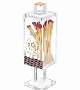Modern Elegant Acrylic Jewish for Decorative Functional Storage for Matches with Cultural Design for - Product Image 3