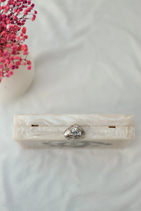 Chic Resin Epoxy Bridal Handbag Stylish Hard Shell <b>Evening</b> Clutch For Women Wedding Party Fashion Collection - Product Image 4