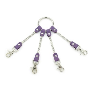 Conectores de sujeción de 4 vías para juegos de bondage, de cuero y acero, accesorio para juegos de adultos. - Product Image 4
