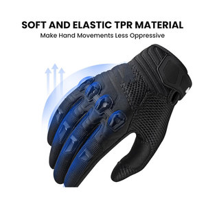 Dernier design de gants de ski et de moto en cuir pour hommes, gants de course à doigts entiers, imperméables, légers, unisexes - Product Image 4