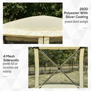 Portable 1-Person Pop up Camping <b>Canopy</b> Gazebo Easy Set-Up Screen Shelter Party <b>Tent</b> with Ventilating Mesh and Carry Bag - Product Image 6