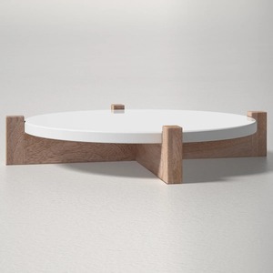Soporte para Pastel de Madera Hecho a Mano, Redondo, Acabado Natural, Elegante Decoración - Product Image 5