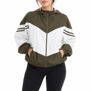 <b>Women</b> <b>Lightweight</b> Hooded Windbreaker <b>Jacket</b> Casual Zip Up Streetwear Outdoor Custom OEM Manufacturer Everyday Wear <b>Women</b> <b>Jacket</b> - Product Image 1