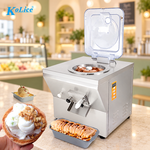 Gelato Batch Freezer 7L Vertical Cylinder Countertop Hard <b>Ice</b> <b>Cream</b> <b>Machine</b> 110V for Small Batches - Product Image 1