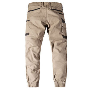 Pantalones de Trabajo Reflectantes de Alta Visibilidad Color Caqui para Hombre, Poliéster Resistente a la Abrasión, Múltiples Bolsillos, Estilo Utilitario - Product Image 2