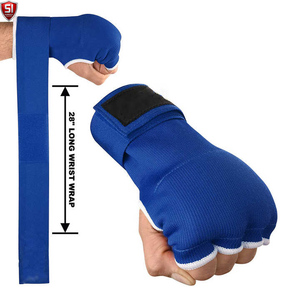 Gants de boxe ajustables de haute qualité avec rembourrage intérieur EPE, bandages de main MMA, équipement personnalisable avec logo, rembourrage EPE, fermeture auto-agrippante - Product Image 4