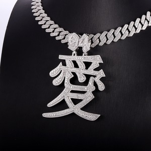 Colgante de Lujo de Plata de Ley 925 con Diamantes y Moissanita Personalizado de Personaje, Estilo Hiphop para Raperos, Joyería de Moda, ¡Gran Venta! - Product Image 5