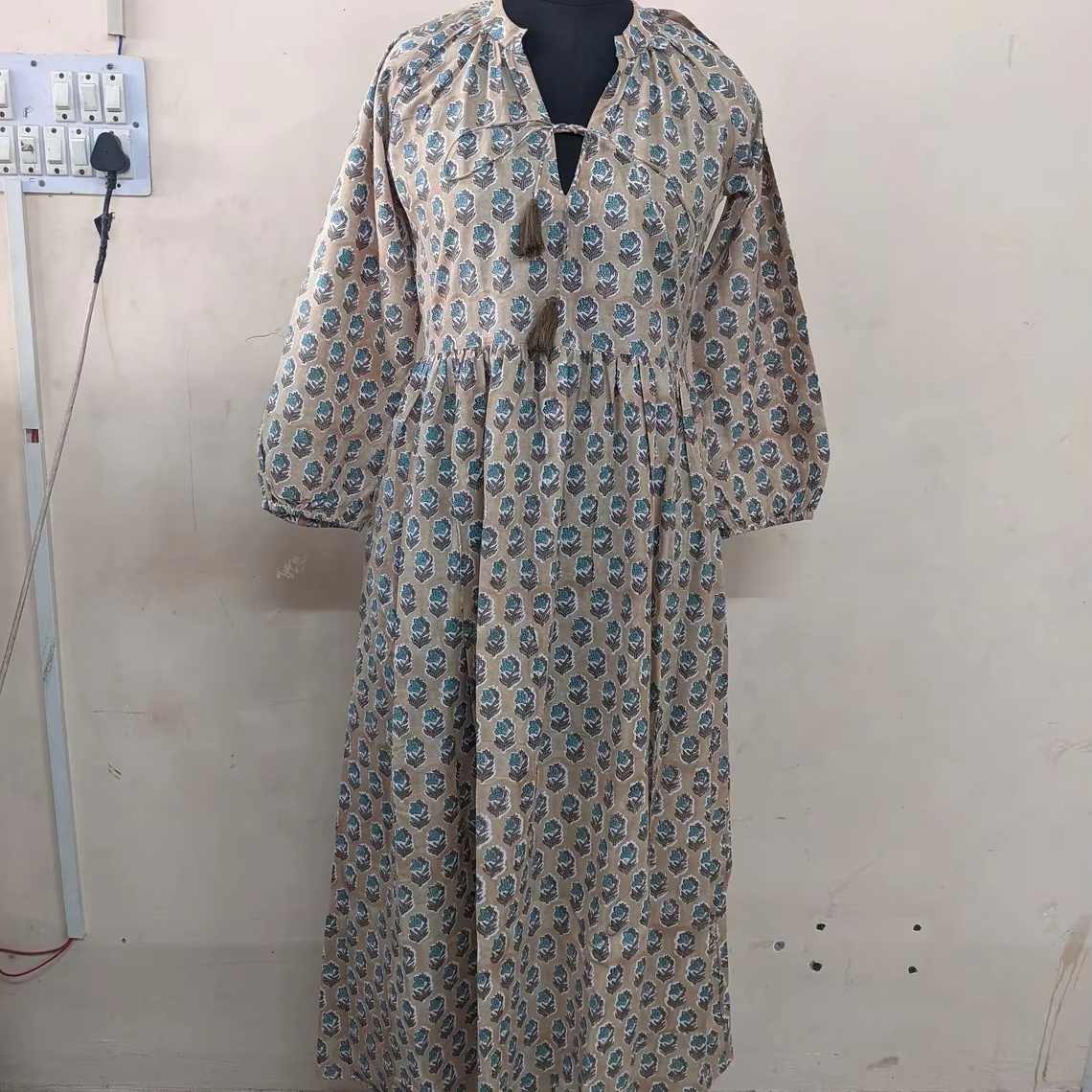 white christmas dresses Brown A-Line Gown: Elegant Indian Dress main image 1