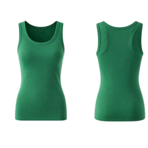 Custom <b>Women</b> Tank Top <b>Shirt</b> Wholesale Ribbed Racerback <b>Sleeveless</b> Cami Cotton Spandex Basics Layering Summer Logos Manufacturers - Product Image 1